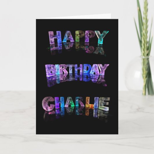 Carte de Charlie de joyeux anniversaire (Devant)