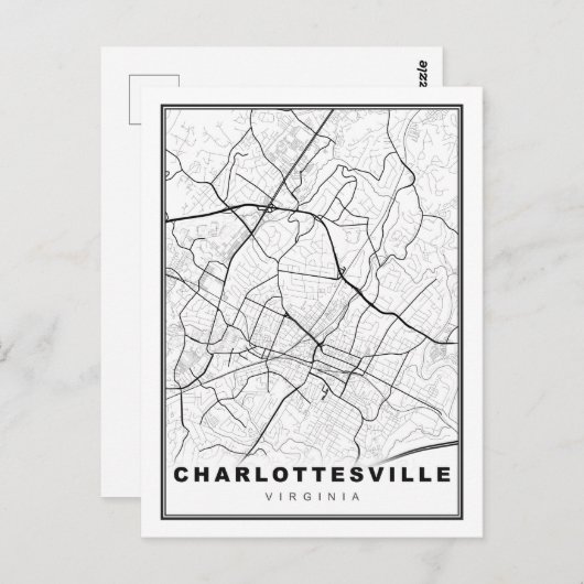 Carte de Charlottesville (Devant / Derrière)