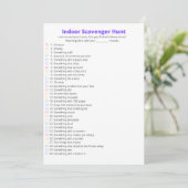 Carte de chasse au trésor intérieur (Debout devant)