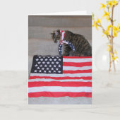 Carte de chat (Fleur jaune)