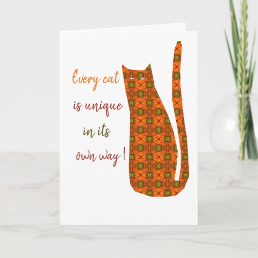 Carte de chat (Devant)