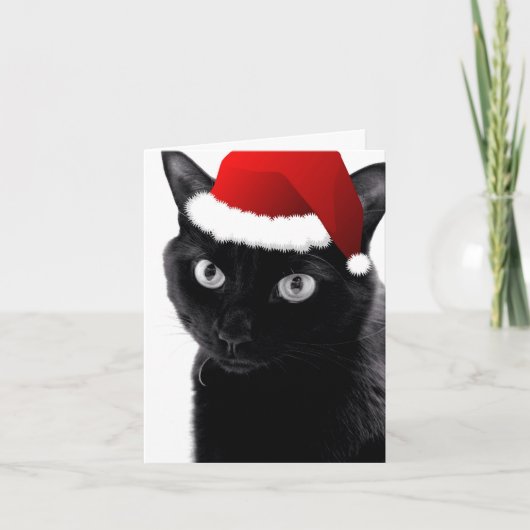 Carte de chat d'arbre de Noël d'O (Devant)