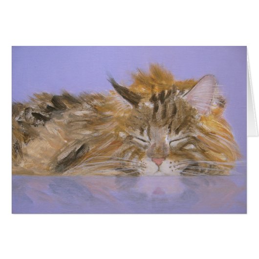 Carte de chat de rêve (Devant horizontal)