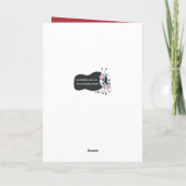 Carte de chat de vacances amusante, Dégustation de (Dos)