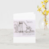 carte de chat drôle (Fleur jaune)