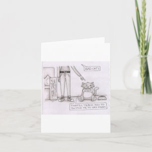 carte de chat drôle
