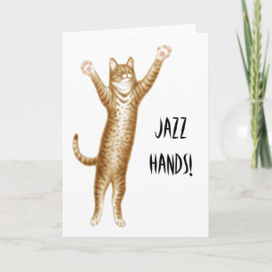 Carte de chat mains Jazz