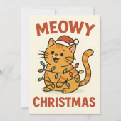 Carte de chat Meowy Christmas (Devant)