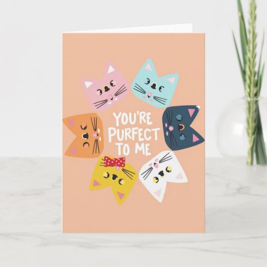 Carte de chat Purrfect (Devant)