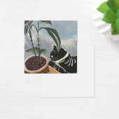 Carte de chat regardant les plantes d'intérieur (Bureau)
