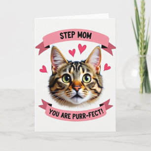 Carte de chat tabby parfaite pour belle-mère