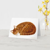 Carte de chat tablette couchage (Fleur jaune)