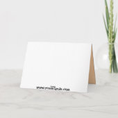 Carte de chat tigré de joyeux anniversaire (Dos)