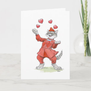 Carte de chat Valentine