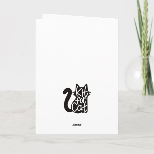 Carte de chat vampire d'Halloween (Dos)