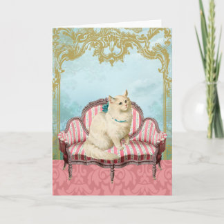 Carte de chat victorienne