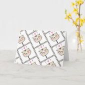 Carte de chaton de la Saint-Valentin la plus migno (Fleur jaune)