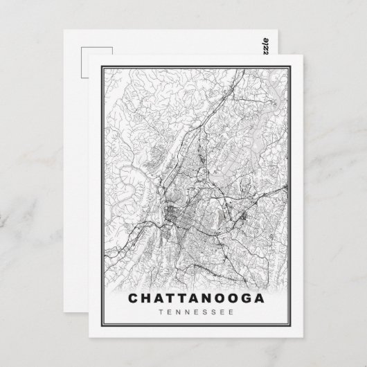 Carte de Chattanooga (Devant / Derrière)