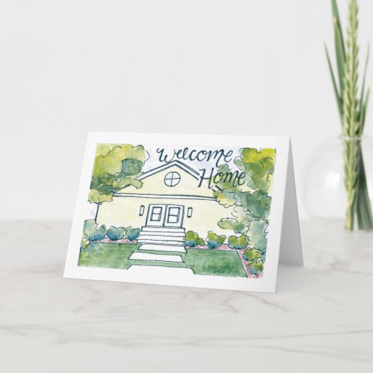 Carte de chauffage domestique aquarelle (Devant)