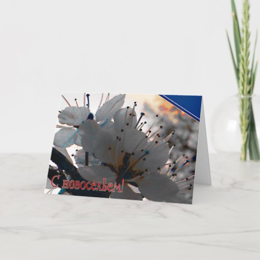 Carte de chauffage domestique russe avec Fleurs ce (Devant)