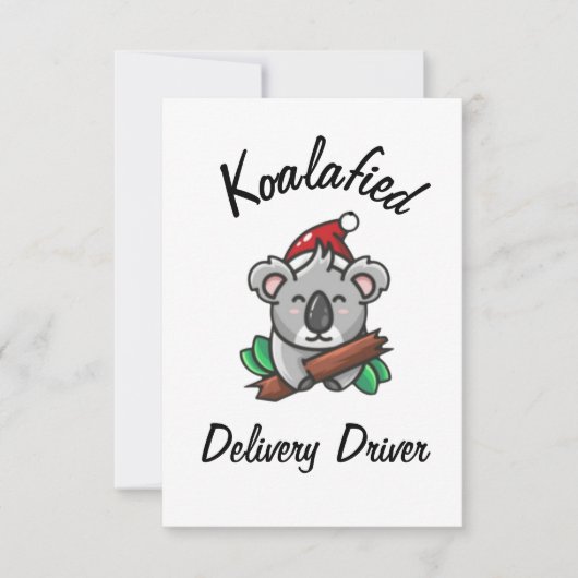 Carte de chauffeur de livraison Koalafied (Devant)