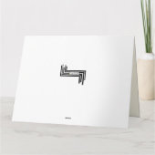 Carte de chaussures Empreinte de léopard Merci mul (Dos)