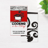 Carte de chef de cuvette de cuisine de couleur per (Bureau)