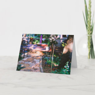 Carte de chemin de jardin en pierre