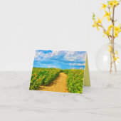 Carte de chemin de tournesol (Fleur jaune)
