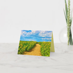 Carte de chemin de tournesol