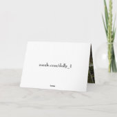 Carte de chemin en bois pour l'anniversaire du pèr (Dos)