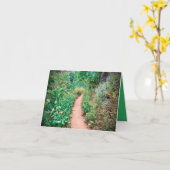 Carte de chemin fleuri luxuriant (Fleur jaune)