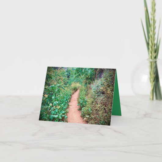 Carte de chemin fleuri luxuriant (Devant)