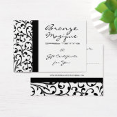 Carte de chèque cadeau Damask Business (Bureau)