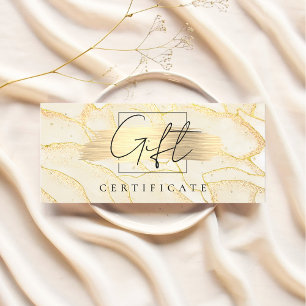 Carte de chèque cadeau Watercolor Gold Foil