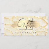Carte de chèque cadeau Watercolor Gold Foil (Devant)