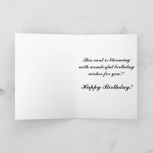 Carte de Cherry Blossom (Intérieur)