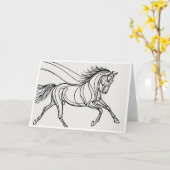 Carte de cheval (Fleur jaune)