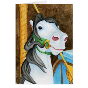 Carte de cheval de carrousel