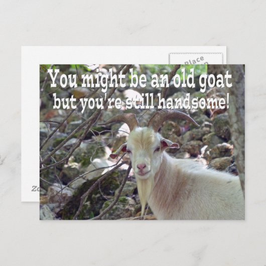 Carte de chèvre ancienne (Devant / Derrière)