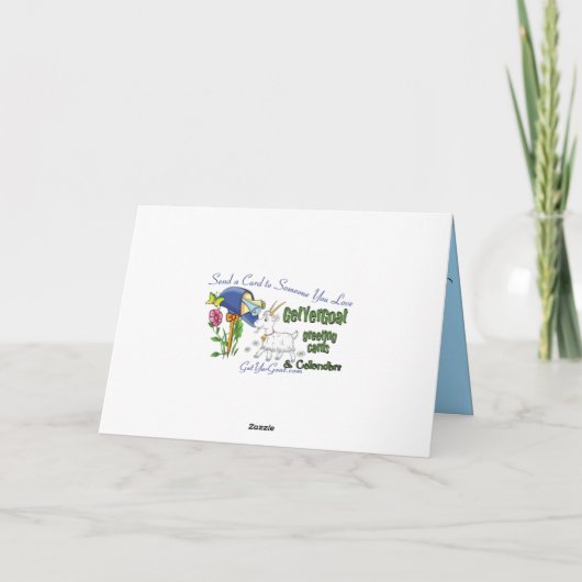 Carte de chèvre de Pâques (Dos)