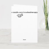 Carte de chèvre miniature Merci EWE (Dos)