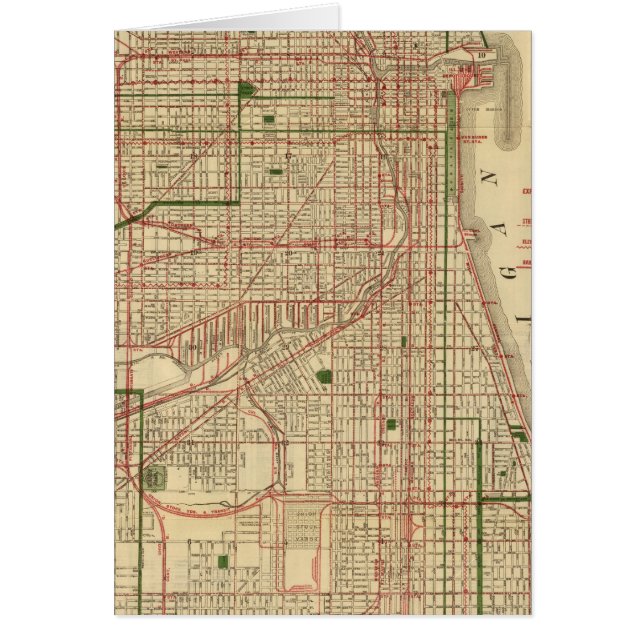 Carte de Chicago par Blanchard (Devant)