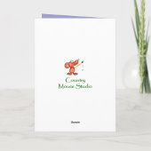 Carte de Chickadee d'anniversaire de fille (Dos)