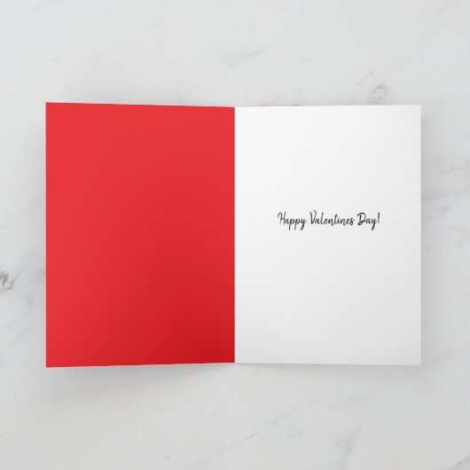 Carte de chien arc-en-ciel Joyeuse Saint-Valentin  (Intérieur)