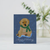 Carte de chien avec écharpe (Debout devant)