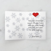 Carte de chien dalmate de Noël (Intérieur)