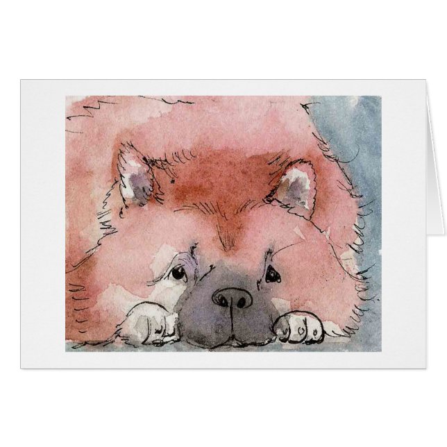 Carte de chien de bouffe (Devant horizontal)