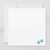 Carte de chien de caniche (Dos)