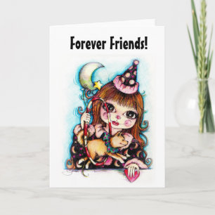 Carte de chien de cirque Friends Forever